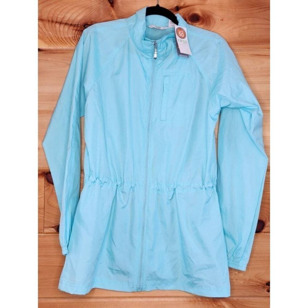 Izod Jacket S XFG Golfing Golf Hiking Trail Outdoors Zip Up Windbreaker Coat - Picture 4 of 16